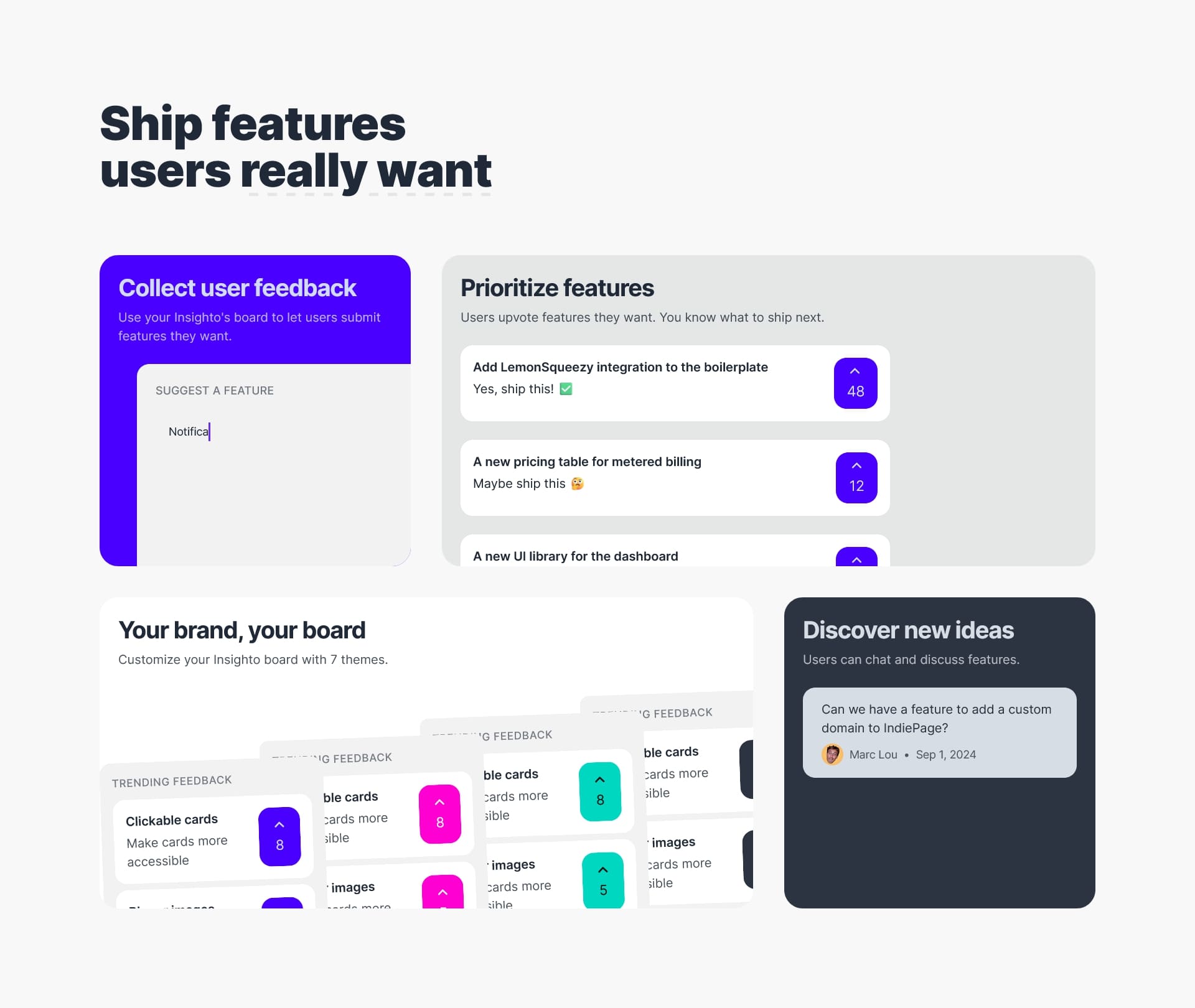 A Features Grid component for WeeShip boilerplate