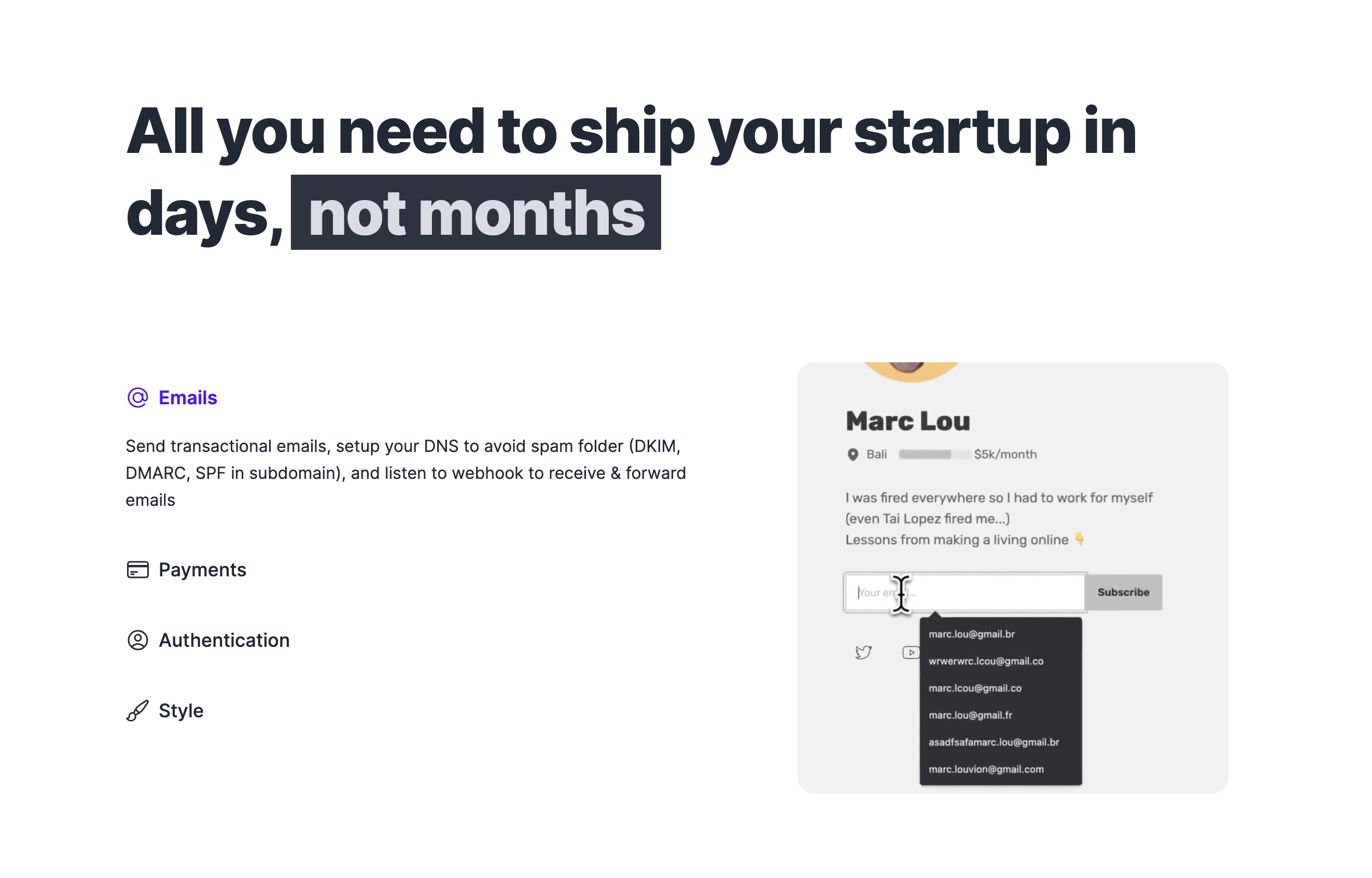 A Features Accordion component for WeeShip boilerplate