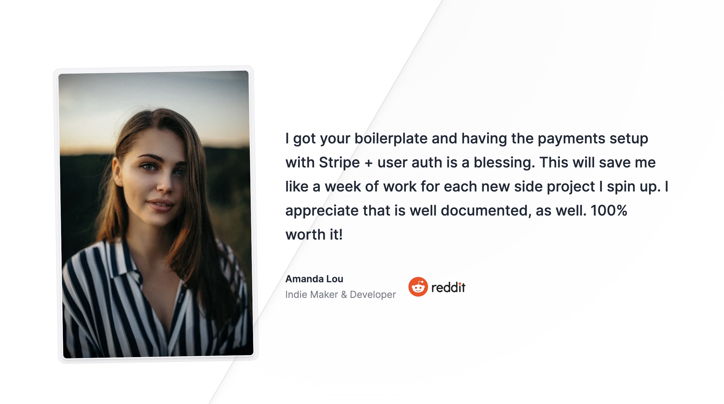 A Testimonial Single component for WeeShip boilerplate