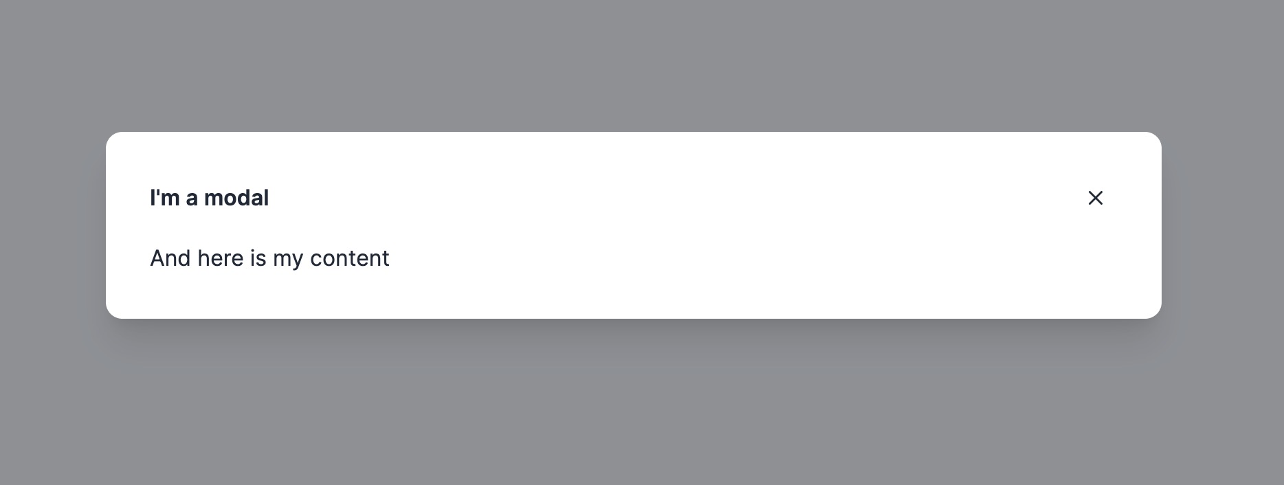 A Modal component for WeeShip boilerplate