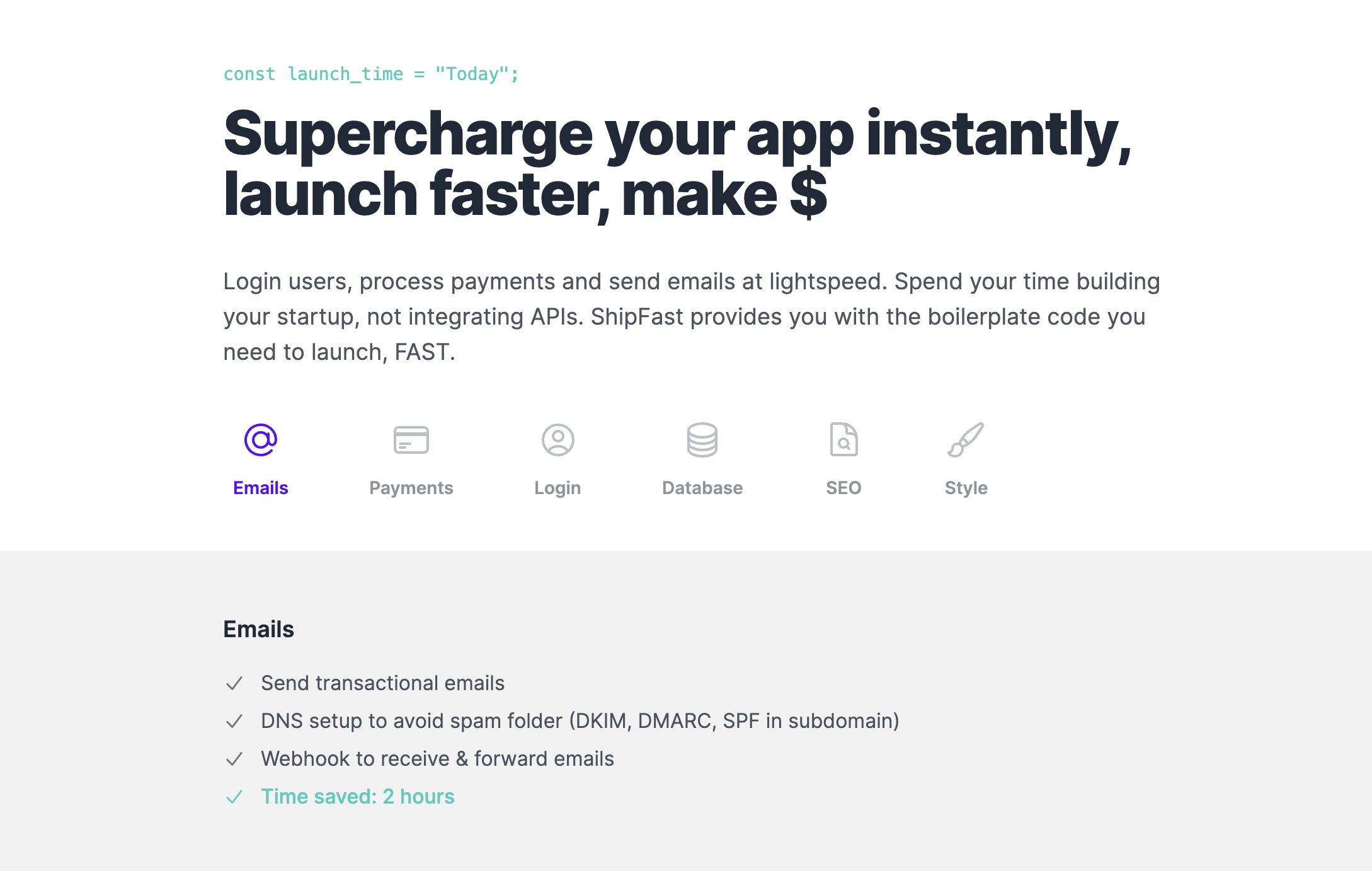 A Features Listicle component for WeeShip boilerplate