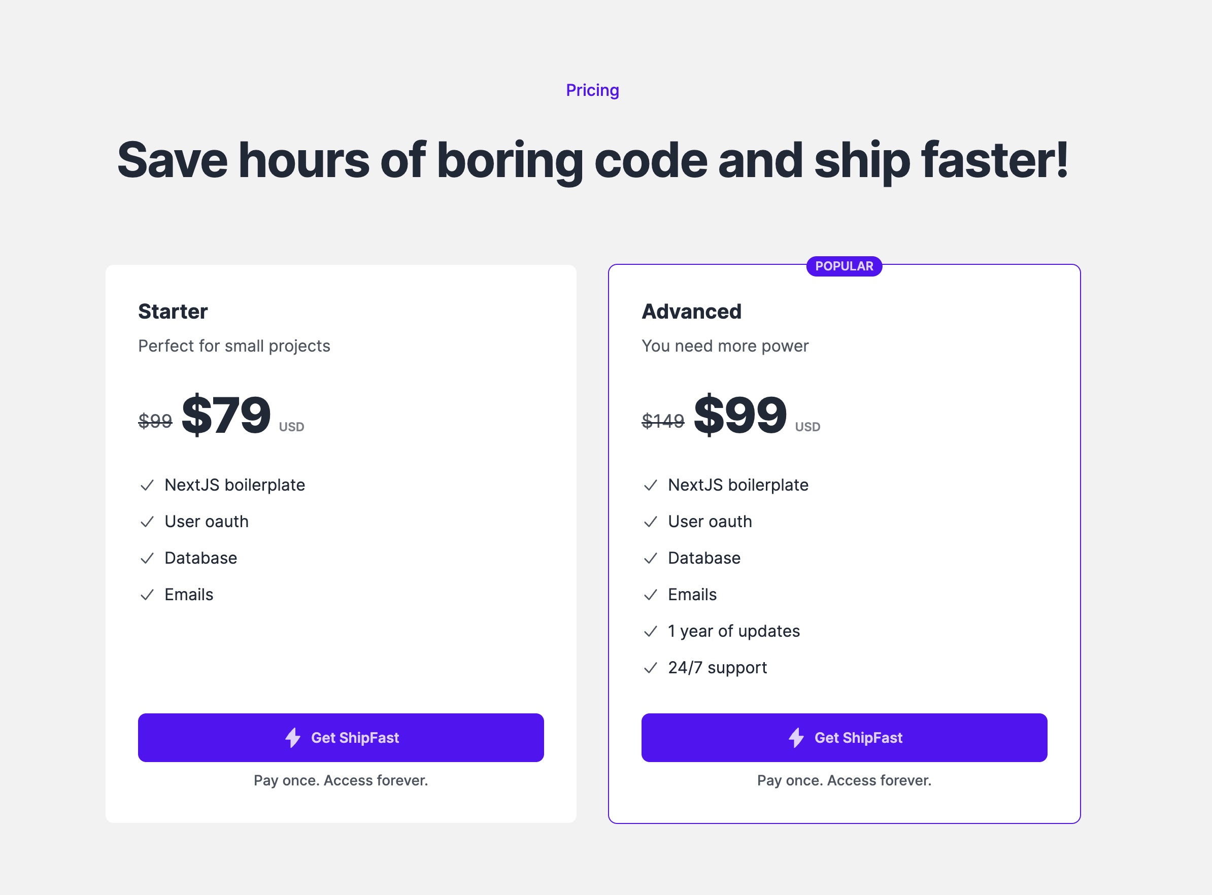 A Pricing component for WeeShip boilerplate